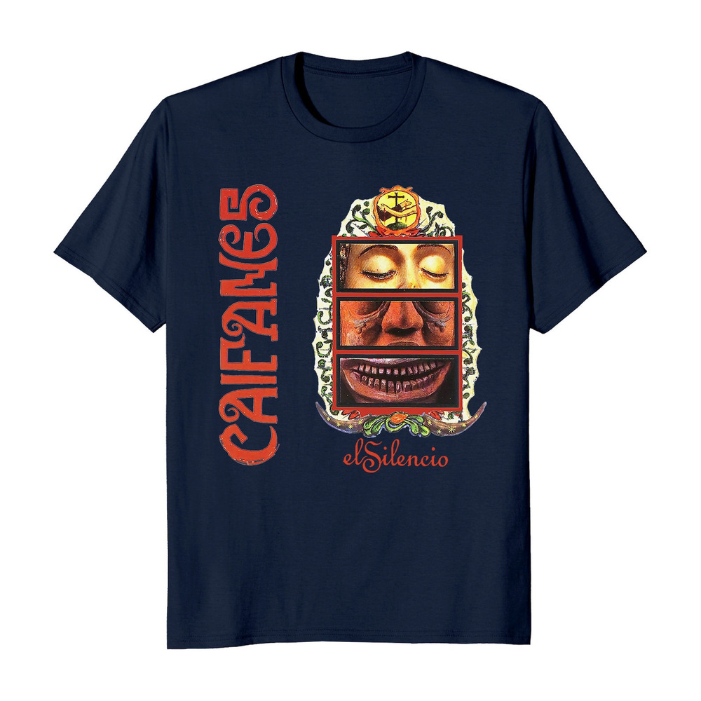 Caifanes El Silencio Navy T Shirt